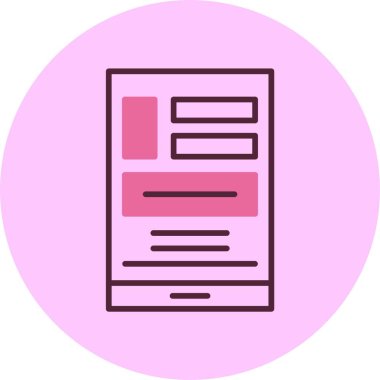 Basit iş simgesi basit düz illüstrasyon