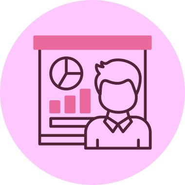 Basit iş simgesi basit düz illüstrasyon