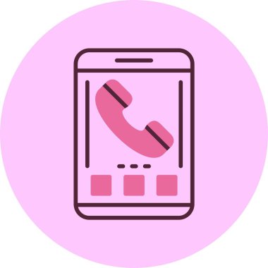 akıllı telefon simgesi, vektör illüstrasyonu basit tasarım