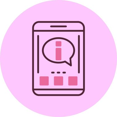 akıllı telefon simgesi, vektör illüstrasyonu basit tasarım