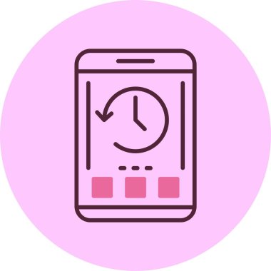 akıllı telefon simgesi, vektör illüstrasyonu basit tasarım