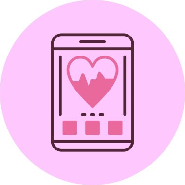 akıllı telefon simgesi, vektör illüstrasyonu basit tasarım