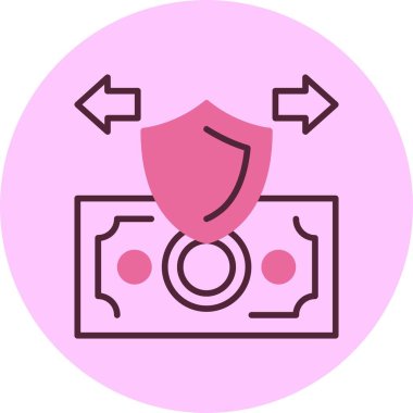 Güvenli ödeme web simgesi vektör çizimi