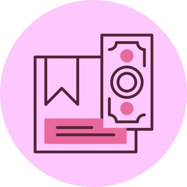 Dağıtım web simgesi vektör illüstrasyonunda nakit