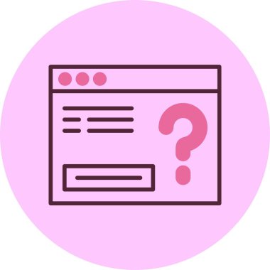 faq web simgesi vektör illüstrasyonu