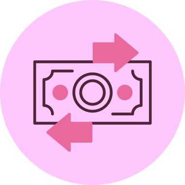 İade simgesi, vektör basit illüstrasyon 