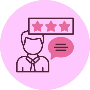 Müşteri Tanımlama simgesi, vektör basit illüstrasyon 