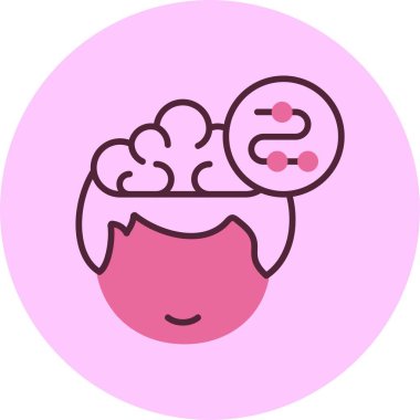 Strateji simgesi, vektör basit illüstrasyon 