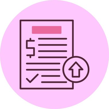 Vergi. Web simgesi basit illüstrasyon