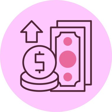  para simgesi basit düz resimleme