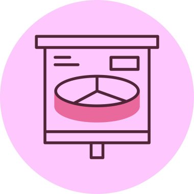 Modern iş haritasının vektör simgesi 