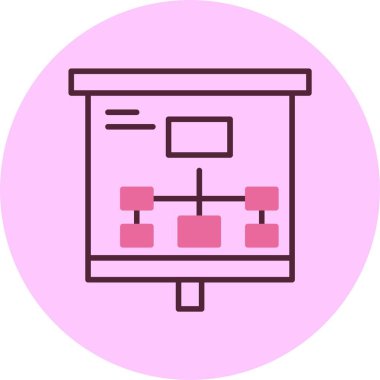 Modern iş haritasının vektör simgesi 