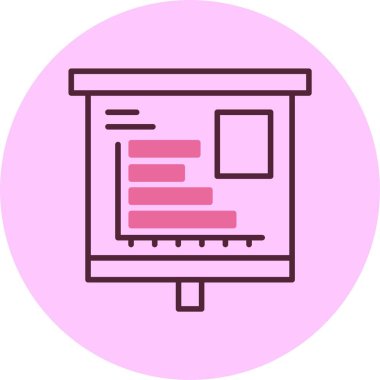 Modern iş haritasının vektör simgesi 