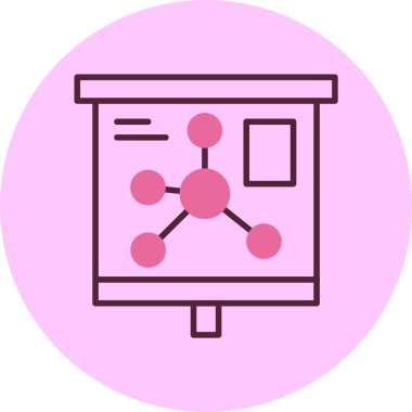 Modern iş haritasının vektör simgesi 