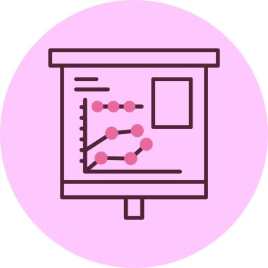 Modern iş haritasının vektör simgesi 