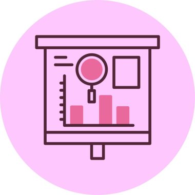 İş ve finans simgesinin vektör illüstrasyonu