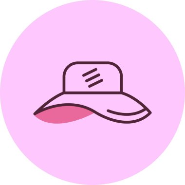 Şapka simgesi vektör illüstrasyonu