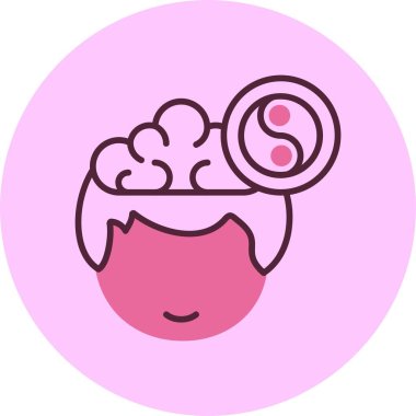 Meditasyon. Web simgesi basit illüstrasyon