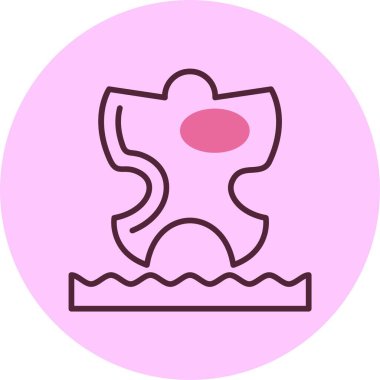 Kum Melekleri web simgesi vektör illüstrasyonu