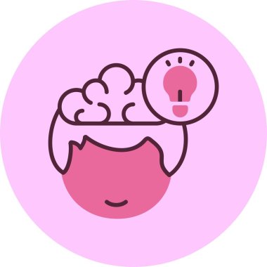 fikir web simgesi vektör illüstrasyonu