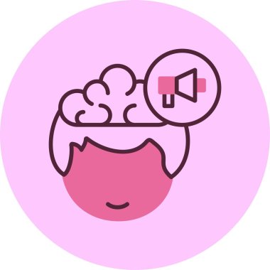 Megafon web simge vektör çizim