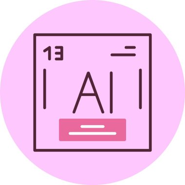 Alüminyum web simgesi vektör illüstrasyonu