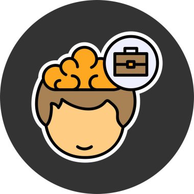 Evrak Çantası'nı web simge vektör çizim