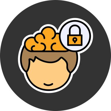 kilit web simge vektör çizim