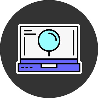 arama web simgesi vektör illüstrasyonu