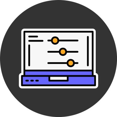 ayarları web simge vektör çizim