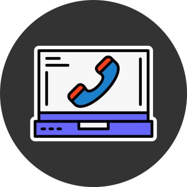 Telefon web simge vektör çizim