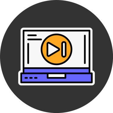 İleri git. dizüstü bilgisayar ekranında, vektör basit illüstrasyon 