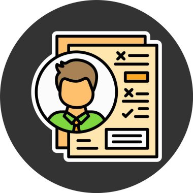 Değerlendirme simgesi, vektör basit illüstrasyon 