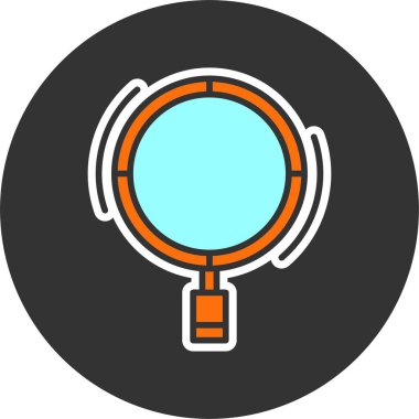 Arama simgesi, vektör basit illüstrasyon 