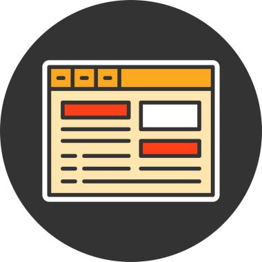 Günlük simgesi, vektör basit illüstrasyon 