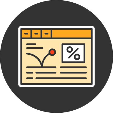 Sıçrama oranı simgesi, vektör basit illüstrasyon 