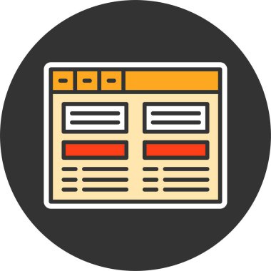 Ad kopyalama simgesi, vektör basit illüstrasyon 