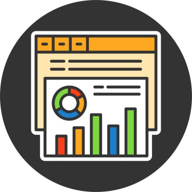 Dönüştürme izleme simgesi, vektör basit illüstrasyon 