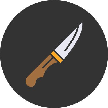 Bıçak simgesi, vektör basit illüstrasyon 