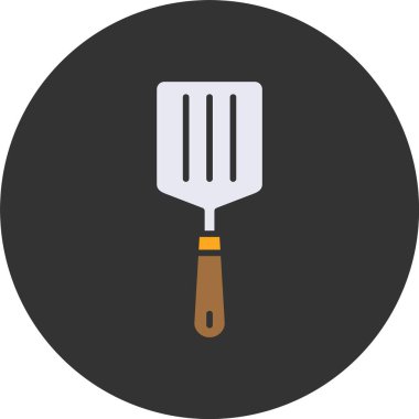Spatula simgesi, vektör basit illüstrasyon 