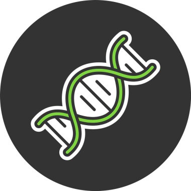 Genler simgesi, vektör basit illüstrasyon 