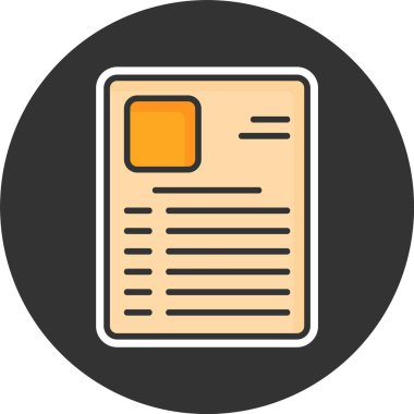 Görev Uygulaması Form simgesi, vektör basit illüstrasyon 