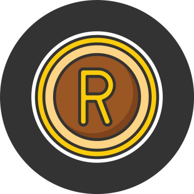 Dairesel rozet içinde tescilli marka sembolü