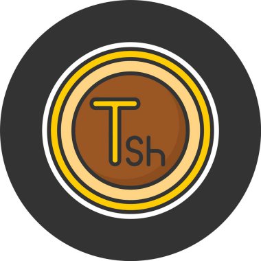 İçinde stilize harfler bulunan yuvarlak kahverengi sarı logo.