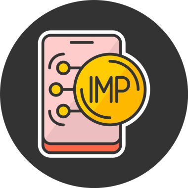 Man Pound Web ikon vektör illüstrasyonu adası