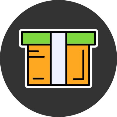 hediye web simgesi vektör illüstrasyonu