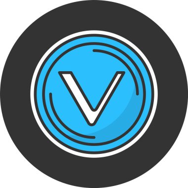 Damar zinciri ikon vektör illüstrasyonu