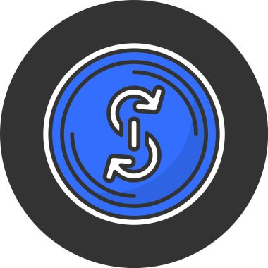 Özlem finans web simgesi vektör illüstrasyonu