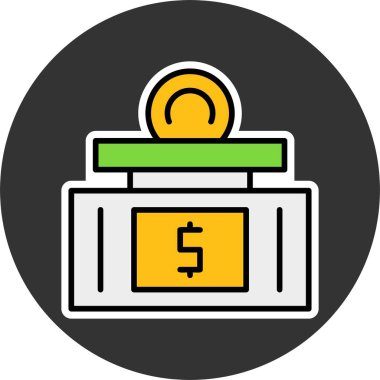 Tasarruf web simgesi vektör çizimi