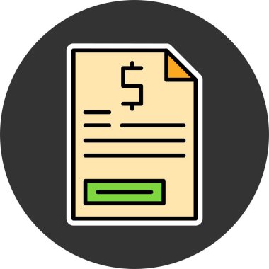 belge web simgesi vektör illüstrasyonu